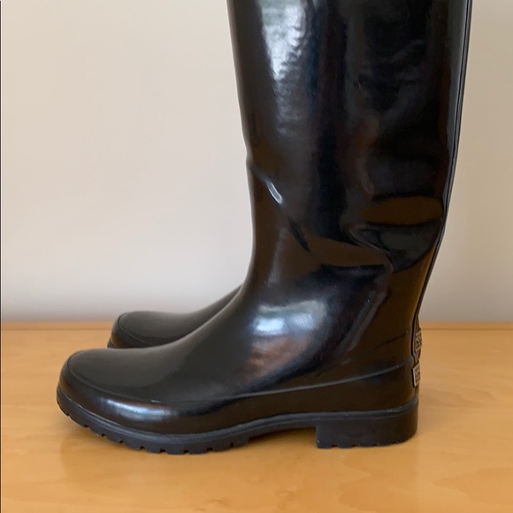 Sperry Top-Sider Tall Black Rain Boots Size 9 - Picture 9 of 13